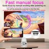 Projector 4K with WiFi and Bluetooth, Mini Smart Auto Keyston