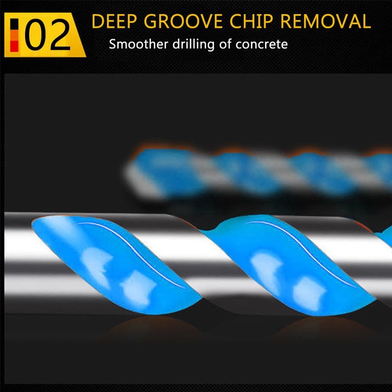 TOEGA Carbide Drill bit Set Concrete Drill Bit Rapid Penetration