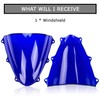 PSLER Windshield Windscreen Double Bubble for Suzuki GSXR600 GSXR750 K11