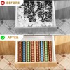 MinBoo Bamboo Coffee Pod Storage Holder Drawer Insert for Counter