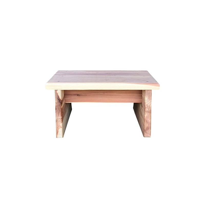 Vundahboah Amish Goods Cedar One Step Stool (Straight Leg Style)