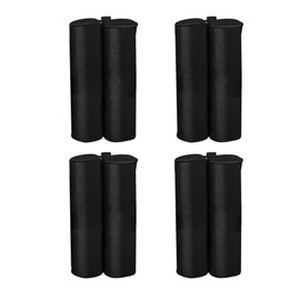 ValueHall Set of 4 Gazebo Leg Weights Bags Gazebo Sand Bags for Anchoring Gazebos, Tents, Sun Shades V7059-1 (Black)