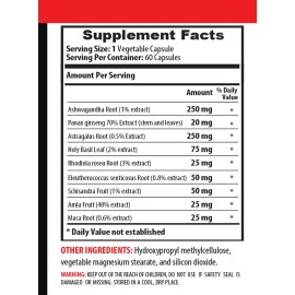 VIP VITAMINS Stress Relief Herbs - ADAPTOGEN COMPLEX - Immune System Boost 2 Bottles