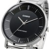 Casio MTP-VT04 Series Quartz Men's Watch, Black x Metal Band
