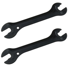 LUORNG 2PCS Black Bike Pedal Remove Wrench Wheel Hub Wrench Bicycle Cycling Pedal Hubs Spanner Repair Tool for Mountain Bike and Folding Bicycle