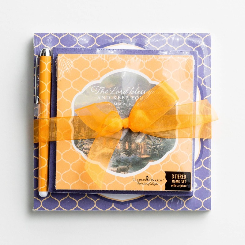 Memo Pad - Thomas Kinkade - Scenery with Pen