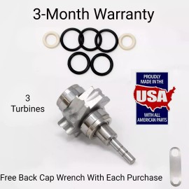 Dentalight Kavo Dental Kavo 647B/649B Turbine CERAMIC - 3 Pack 3 MONTH WARRANTY