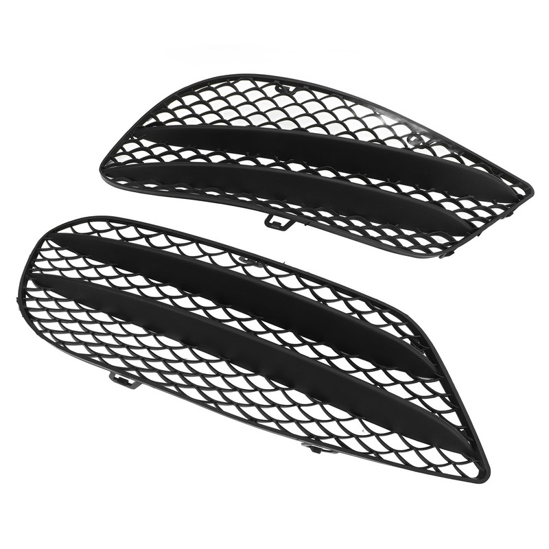 1 Pair Front Bumper Fog Light Grille Black Replacement For