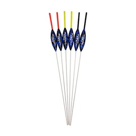 SRG Pole Floats SRG101 Pack of 6 x Pole Floats 'Hybrid' Power Chianti Fiberglass Stem choose from (0.3g / 0.4g / 0.5g) (6 x 0.4g (2 x Red / 2 x Yel / 2 x Black Tip))