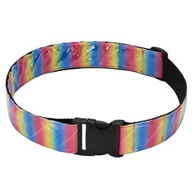 VET GOODS HEAVY DUTY REFLECTIVE BELT (Rainbow), Rainbow, Adjustable