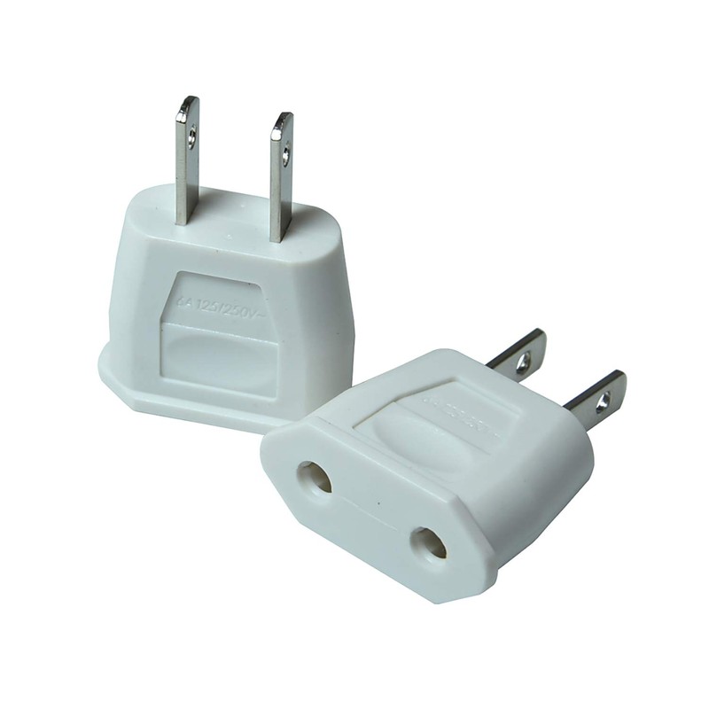 2pcs/lot Top EU Euro Europe to US American USA Power
