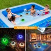SLENRGIOT Solar Swimming Pool Lights, Blue, Illuminated Floating Disk Design