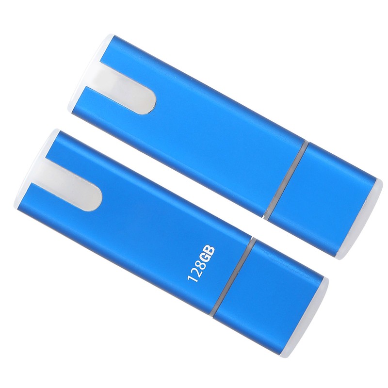 USB Drive Portable Blue U Disk Large Storage Stick with