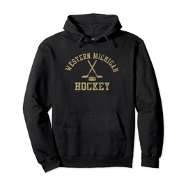 Vintage Western Michigan Hockey Pullover Hoodie