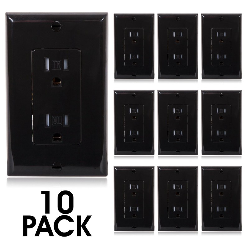 Maxxima 15A Tamper Resistant Duplex Receptacle - Standard Decorative Electric