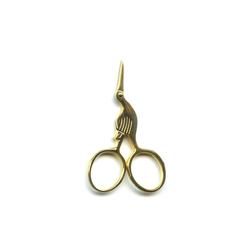 Kelmscott Designs 2.5" Storklette Scissors (Gold)