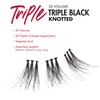 iENVY False Eyelashes Triple Black Knotted Individual Trio Lashes 3X