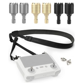 LKTOP Lanyard Neck Strap+Joysticks for DJI 𝗥𝗖/𝗥𝗖𝟮 Remote Controller, 50-63'' Leather Lanyard 3 Pairs Sticks for DJI Mini 3/Mini 3 Pro/Mini 4 Pro/Air 3/Air 2S/Mavic 3/Mavic 3 Pro/Mavic 3 Classic