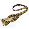 DiBanGu Gold Bow Ties for Men Self Tie Bow Tie