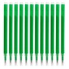 Pack of 12 Erasable Refills Green 0.5mm High Quality Compatible
