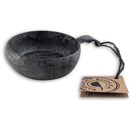KUPILKA 3728029 Outdoor Camping Tableware Plate, Wooden, Black (BK)