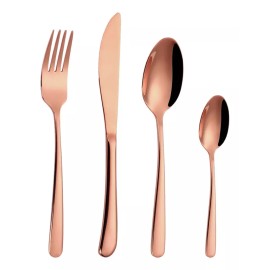 KASABLANCA Juego De Cubiertos De Acero Inoxidable Rosa 16 Pzas Kb-50