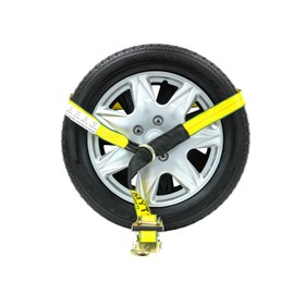 Mytee Products 2" x10' Lasso Ratchet Strap with J Finger Hook Wheel Net Auto Tow Towing Car Hauler Down