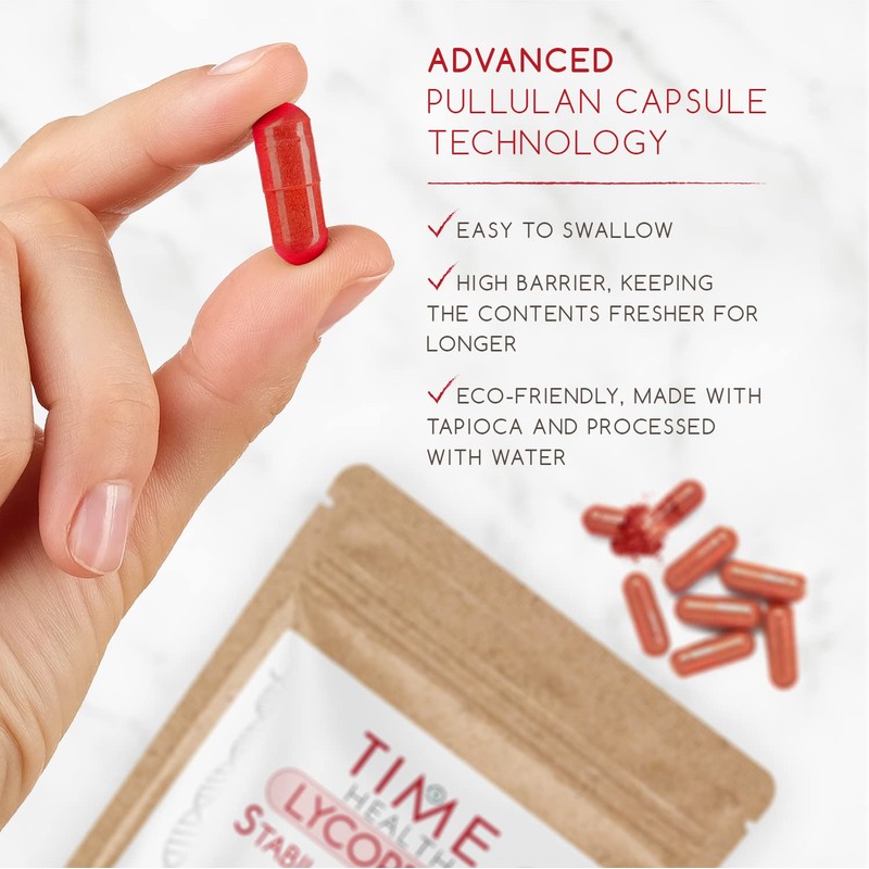 Lycopene – 30mg per Capsule – Stabilized, Microencapsulated Formula –