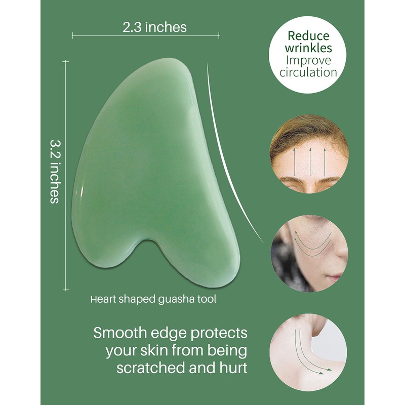 MoHern Gua Sha Massage Tools, 4 Pcs Multi-Shaped Gua Sha