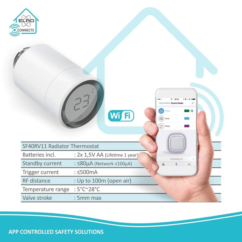 ELRO Connects SF40RV Radiator Thermostat