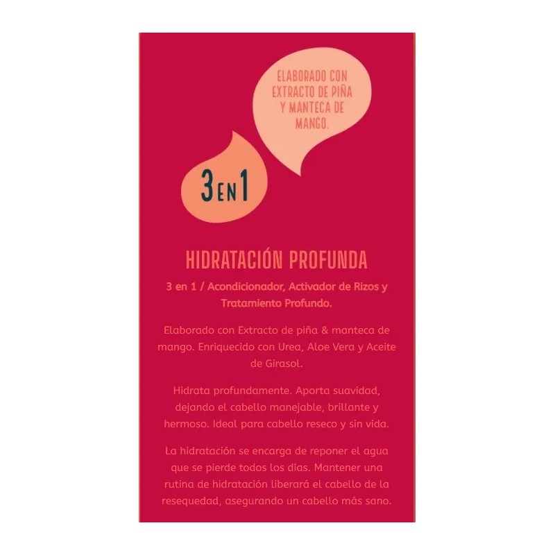 Mascarilla Latina Método Curly Hidratación Profunda 295g