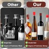 Vodolo Silicone Wine Stopper,8pcs Reusable and Unbreakable Glass Bottle Sealer