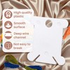 150PCS RAINFLOW Plastic Embroidery Floss Bobbins - White Embroidery Floss