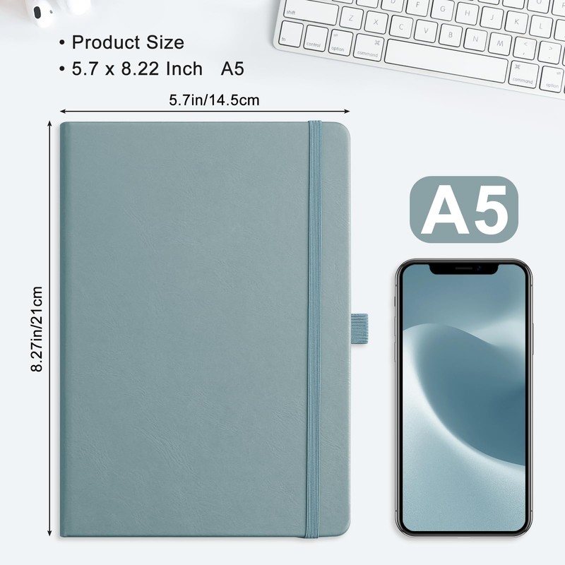 EMSHOI A5 Notebook Dotted Journal - 150gsm Thick Paper, Hardcover