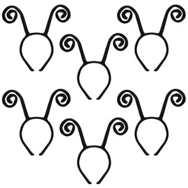 FRCOLOR 6 Pack Butterfly Antenna Headband Creative Ant Tentacles Hair Bands Funny Headwears for Cosplay Dress Up