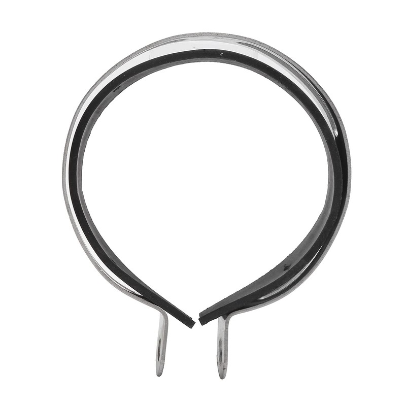 Akozon Exhaust Clamp Exhaust Pipe Clamp Fixed Ring Universal Stainless