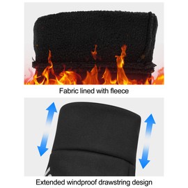 INBIKE Winter Gloves Thermal Running Gloves Cycling Gloves MTB Mountain Bike Men Women Touch Sensitive Winter Warm Windproof Black, L