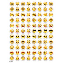 CTP Emoji Fun Hot Spots Stickers, Emoji Incentive Chart Stickers, Set of 880, Approx. 0.5” (Creative Teaching Press 7137)