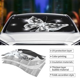 Beach Palm Tree Hawaii Tropical Summer Windshield Sun Shade Front Protector Folding Car Sun Visor Blocks Uv Rays Keeps Your Vehicle Cool