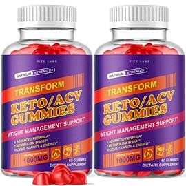 (2 Pack) Transform Keto ACV Gummies Transform Apple Cider Vinegar Advanced Gummies (120 Gummies)