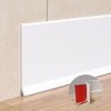 Peel and Stick Baseboard Trim, 4 Inch Rubber Baseboard Vinyl