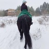Green equestrian skirt for women - Winter insulated riding apparel