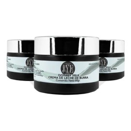 3 Cremas De Leche Jye Donkey Milk Leche De Burra 180gr Rosas