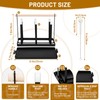 BBWELL 6 Bottle Holder, Sturdy Bottle Drip Stand with Wooden