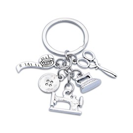 Guqqeuc Sewing Seamstress Gifts for Women Girls Sewing Machine Keyring Gift for Seamstress Daughter Granddaughter Birthday Christmas Gifts for Best Friend Sewing Gifts for Mum Sister Sew Gifts