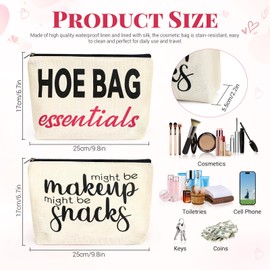 2PCS Funny Makeup Bag, Cute Zipper Pouch, Funny Makeup Bags for Women, Cosmetic Pouch, Cosmetic Bags for Women