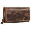 BAGAN 020796 Women's Genuine Leather Wallet Brown, brown, Classic
