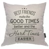 Moslion Quote Pillows Best Friends Make The Good Times Better