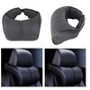 Auto Car Neck Pillow PU Leather Memory Foam Pillows Neck