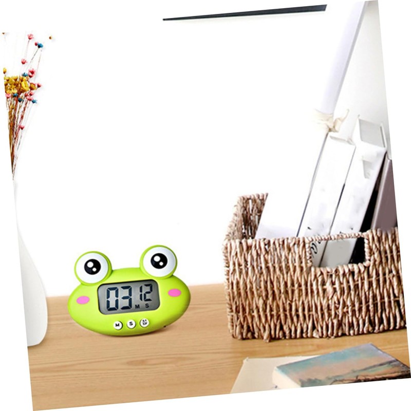 ULTECHNOVO Cute Green Frog Electronic Timer Kitchen Countdown Clock for